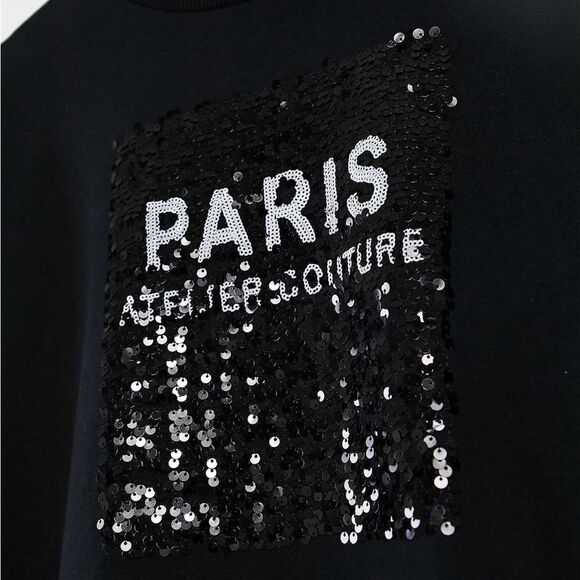 NWT River Island Paris sequined crew sweatshirt size Small - Picture 7 of 8